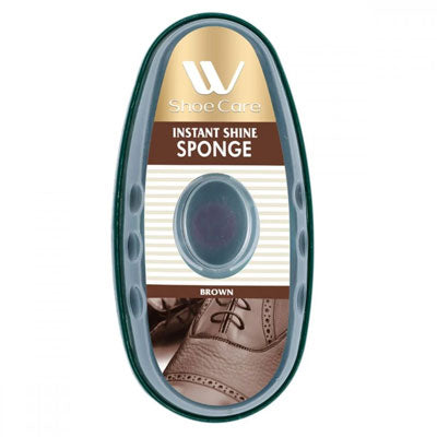 Instant Shine Sponge Brown - 0.37 fl oz | WBM SHOE CARE